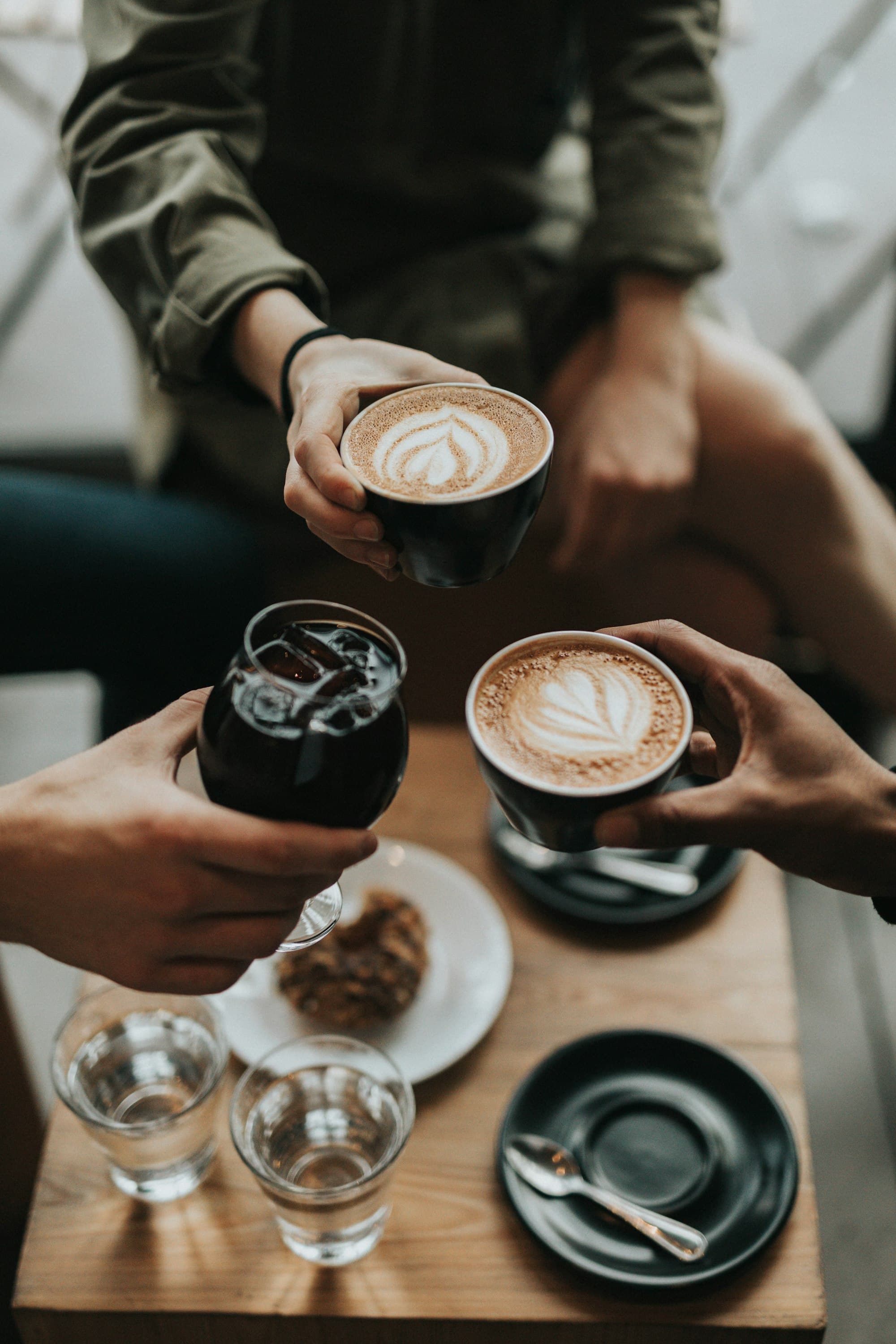 RVS espressomachine op aanrecht